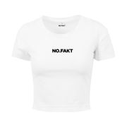 CROP tričko „NO.FAKT“